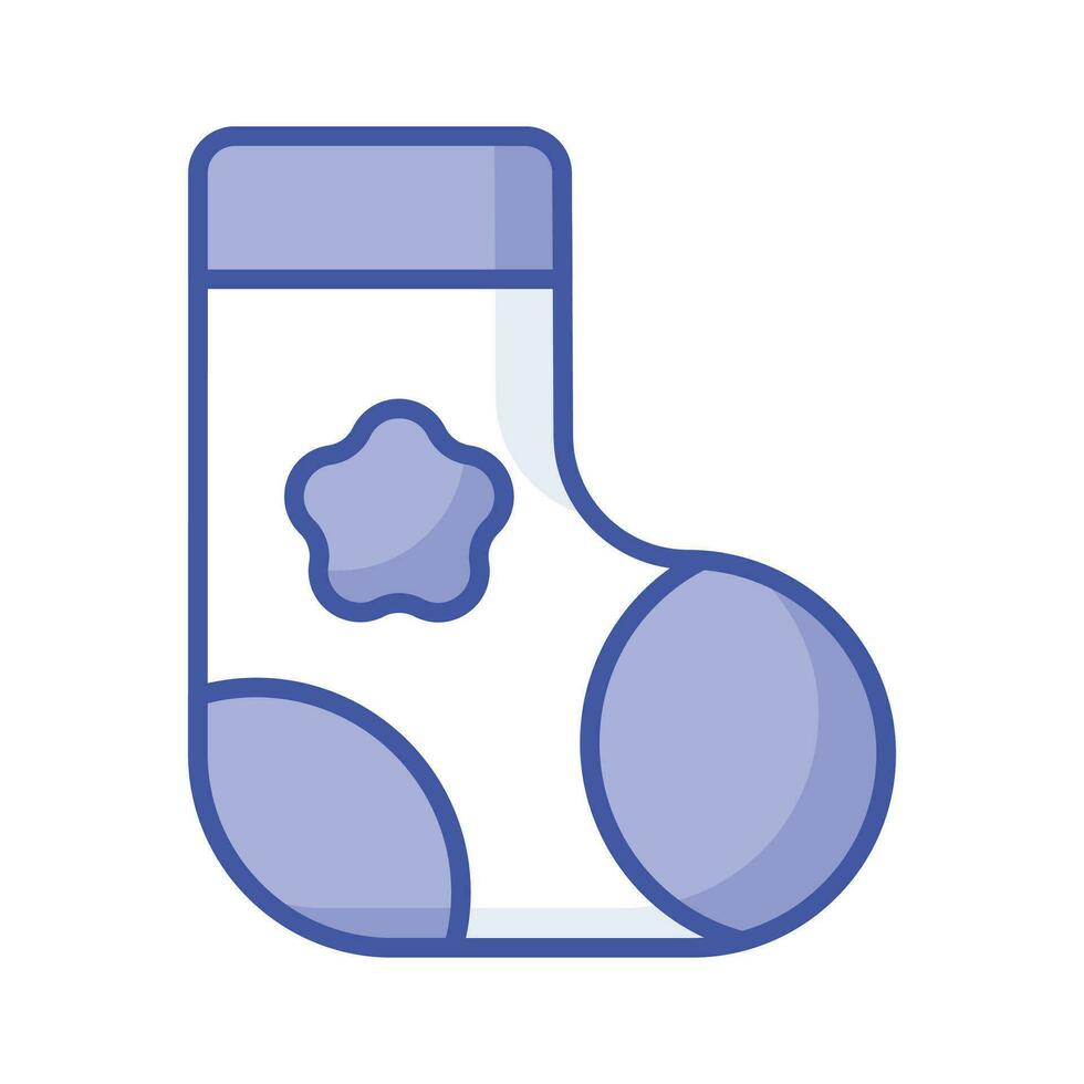 uniek icoon van sok in modieus stijl, geïsoleerd Aan wit achtergrond vector