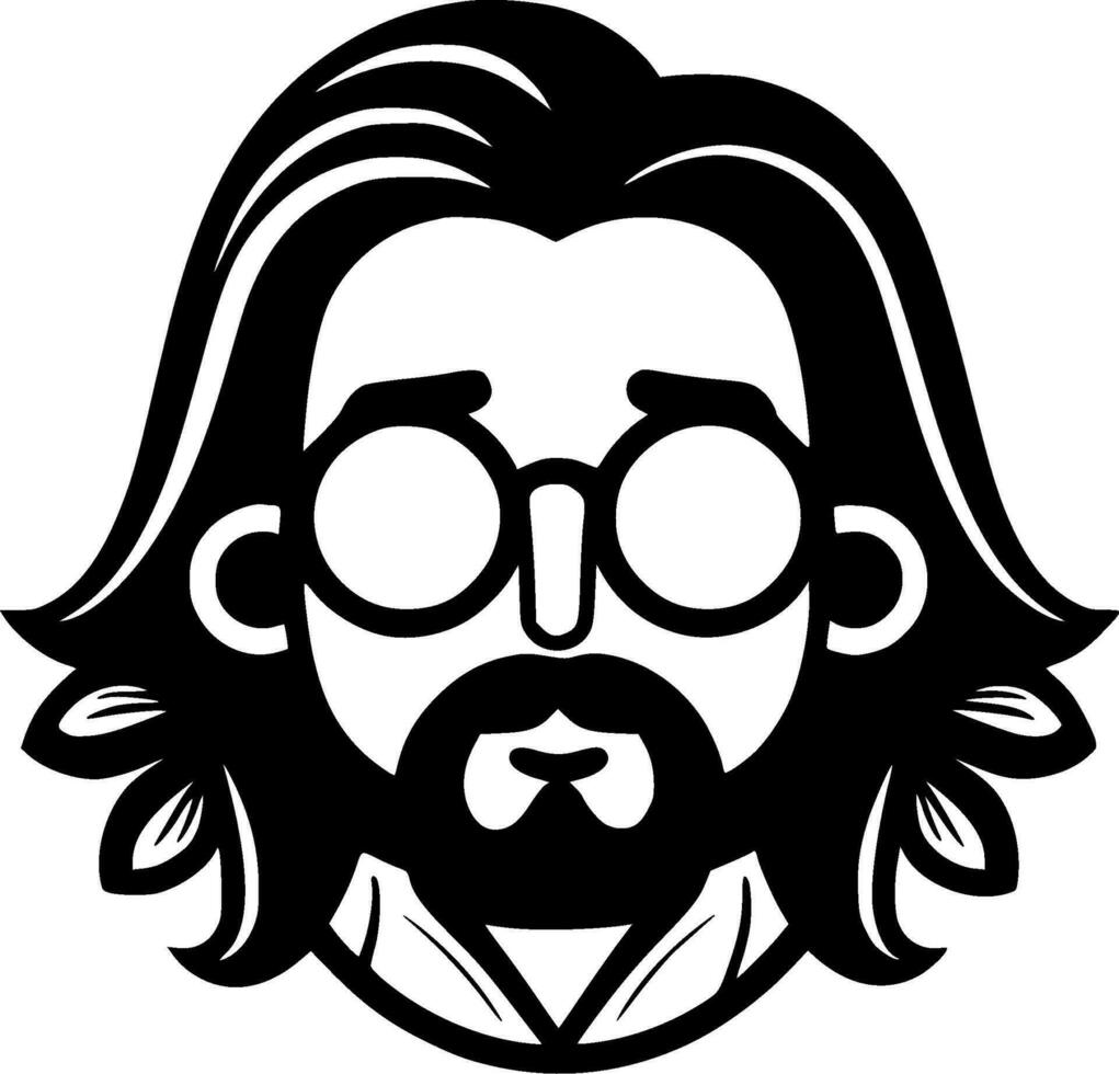 hippie - hoog kwaliteit vector logo - vector illustratie ideaal voor t-shirt grafisch