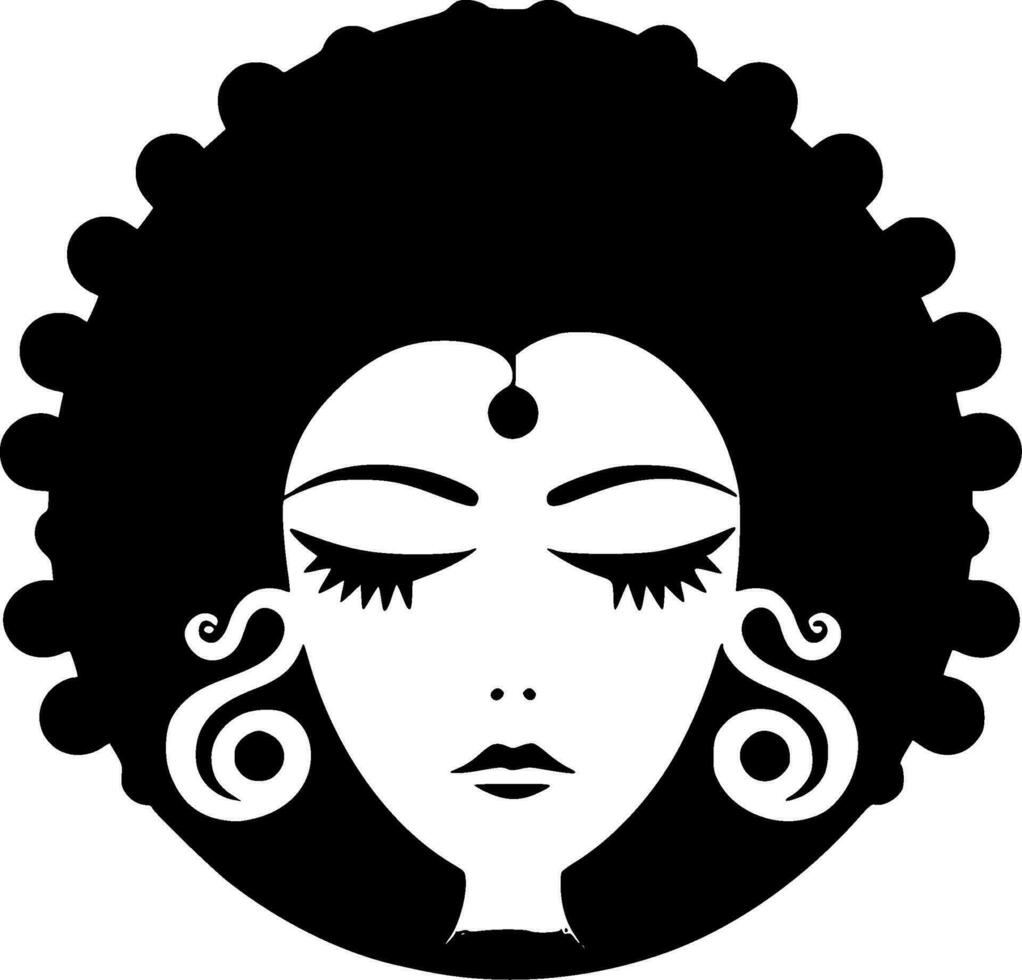 boho - minimalistische en vlak logo - vector illustratie