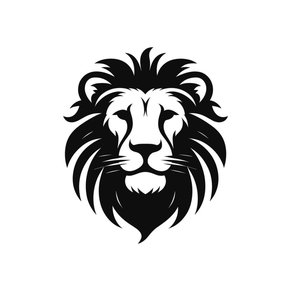 leeuw hoofd icoon in vector, illustratie Aan geïsoleerd achtergrond met eps formaat vector