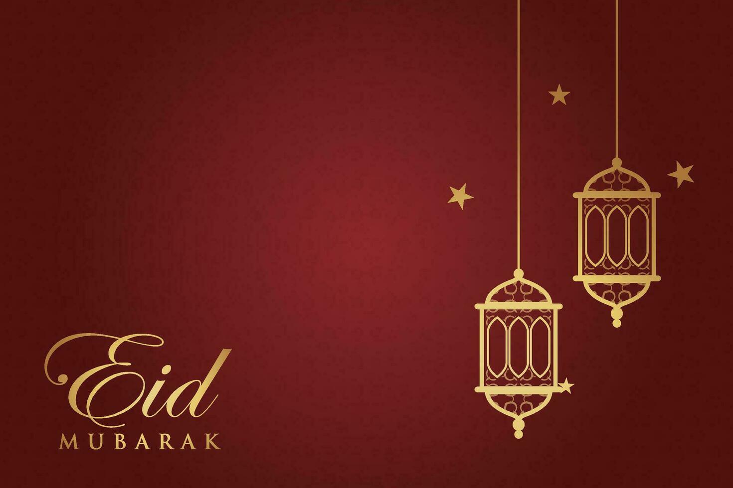 eid al-fitr mubarak groet kaart met moskee en Arabisch tekst vector