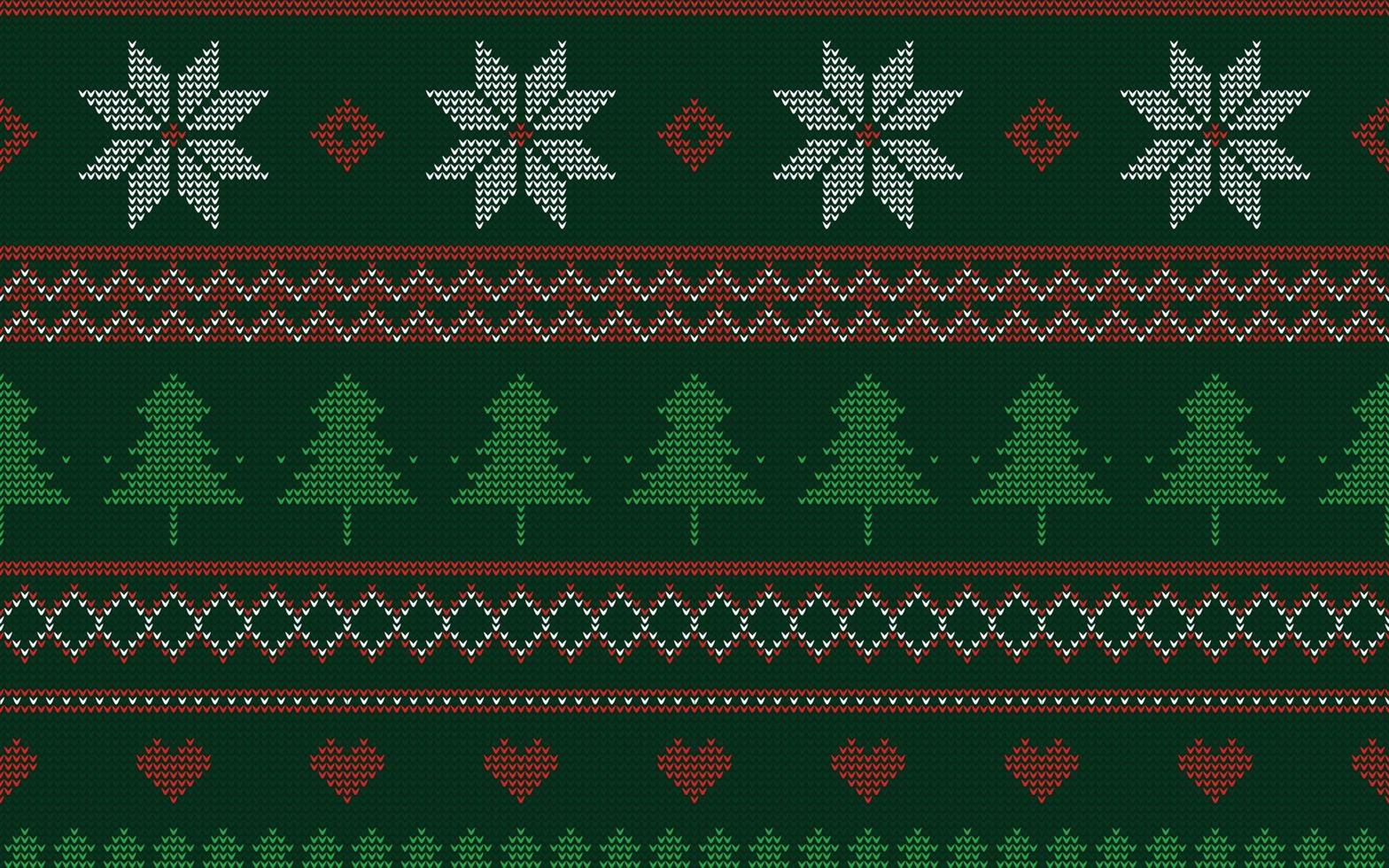 patroon kersttrui vector