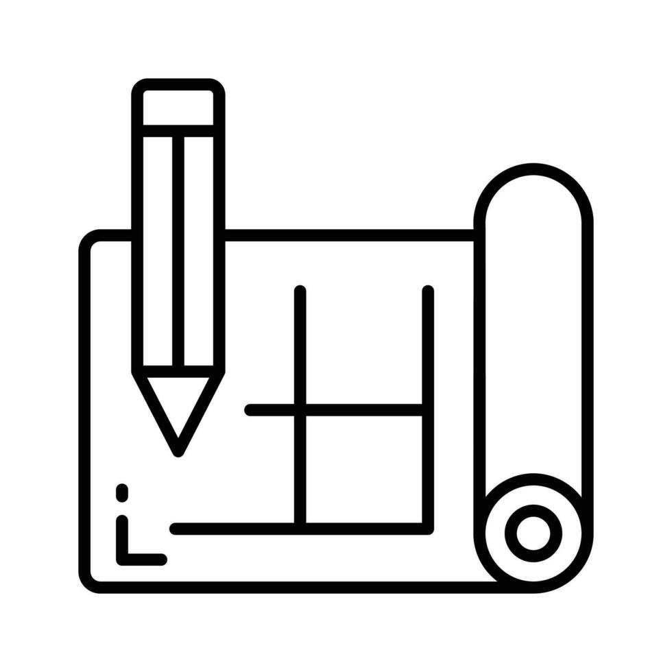 kijken Bij deze verbazingwekkend icoon van bouwkundig plan, modieus icoon van huis blauwdruk vector