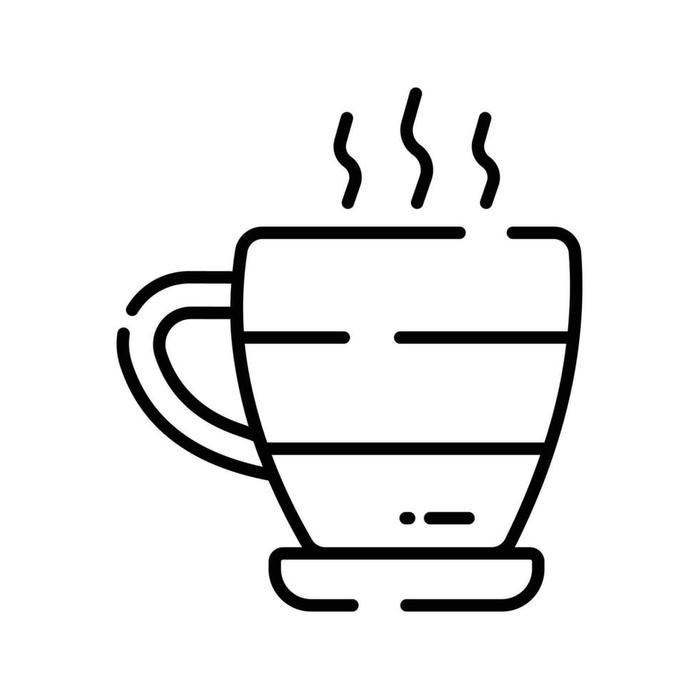 een heet thee kop vector icoon ontwerp, heet drank concept
