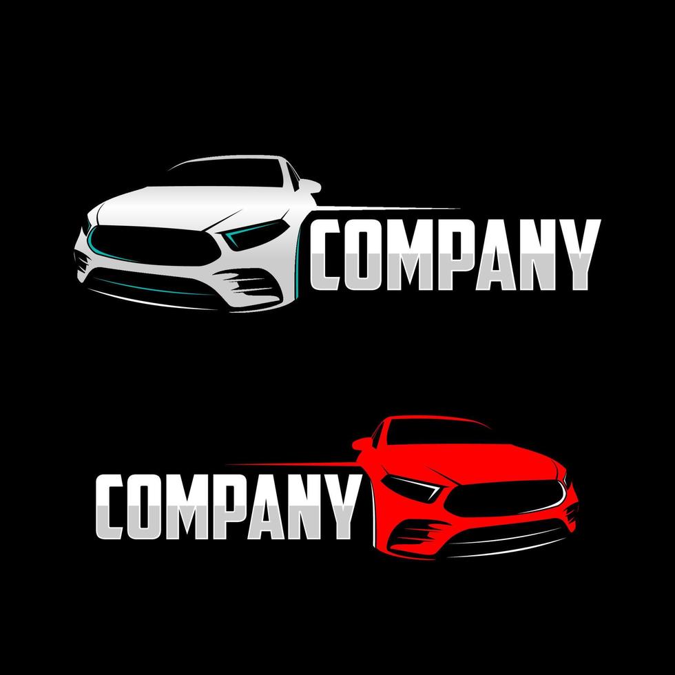 sportwagen silhouet logo sjabloon vector