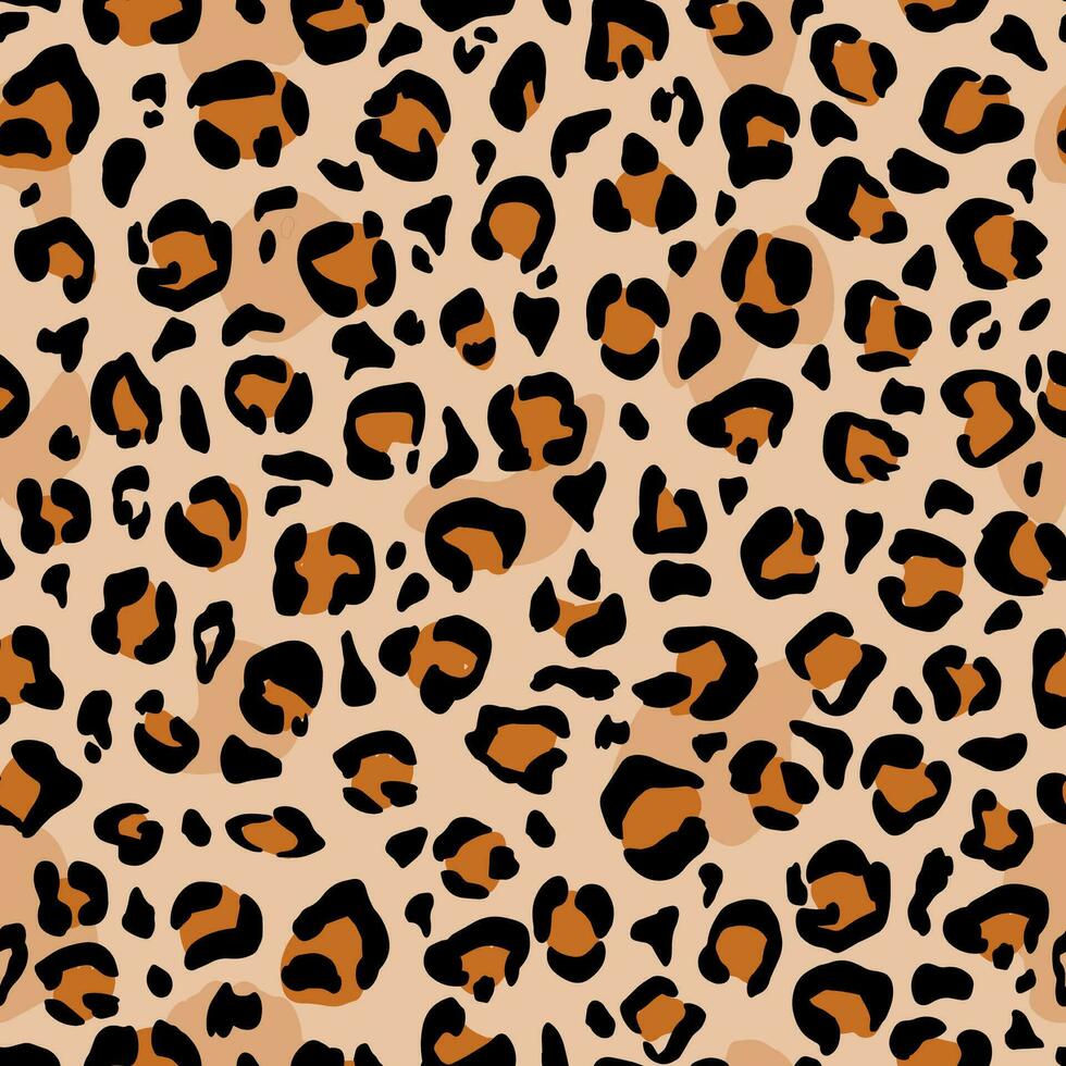 luipaard huid. naadloos patroon met dier afdrukken. vector
