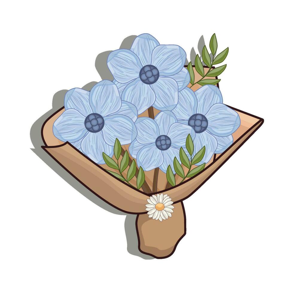 illustratie van bloem boeket vector