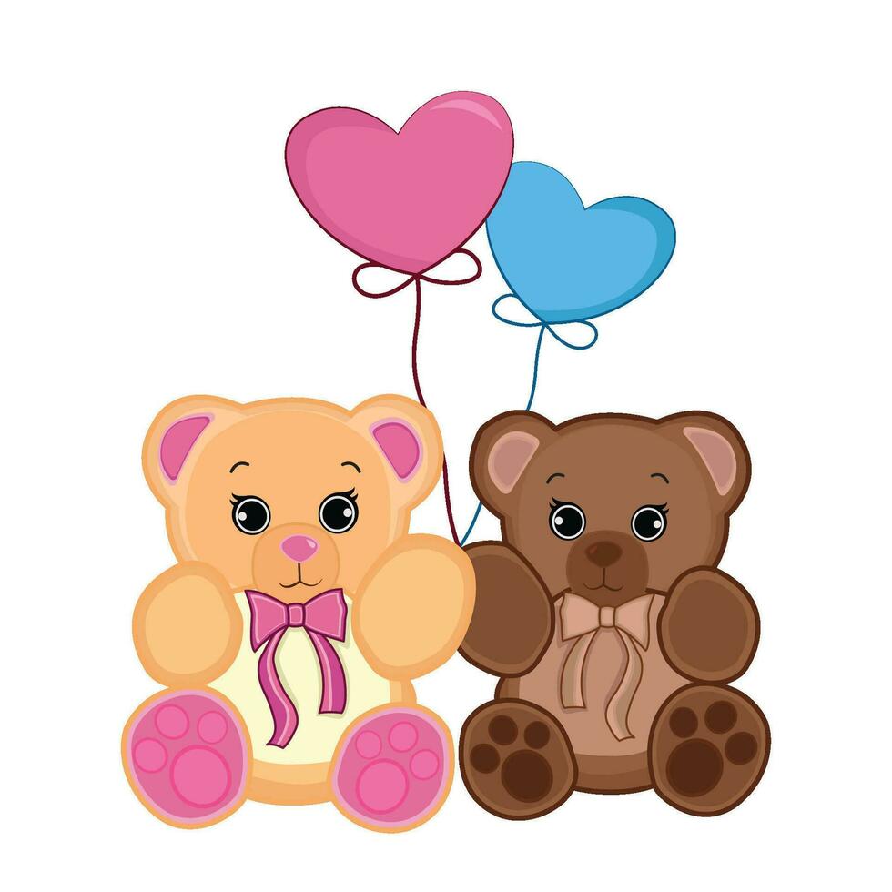 illustratie van teddy bears vector