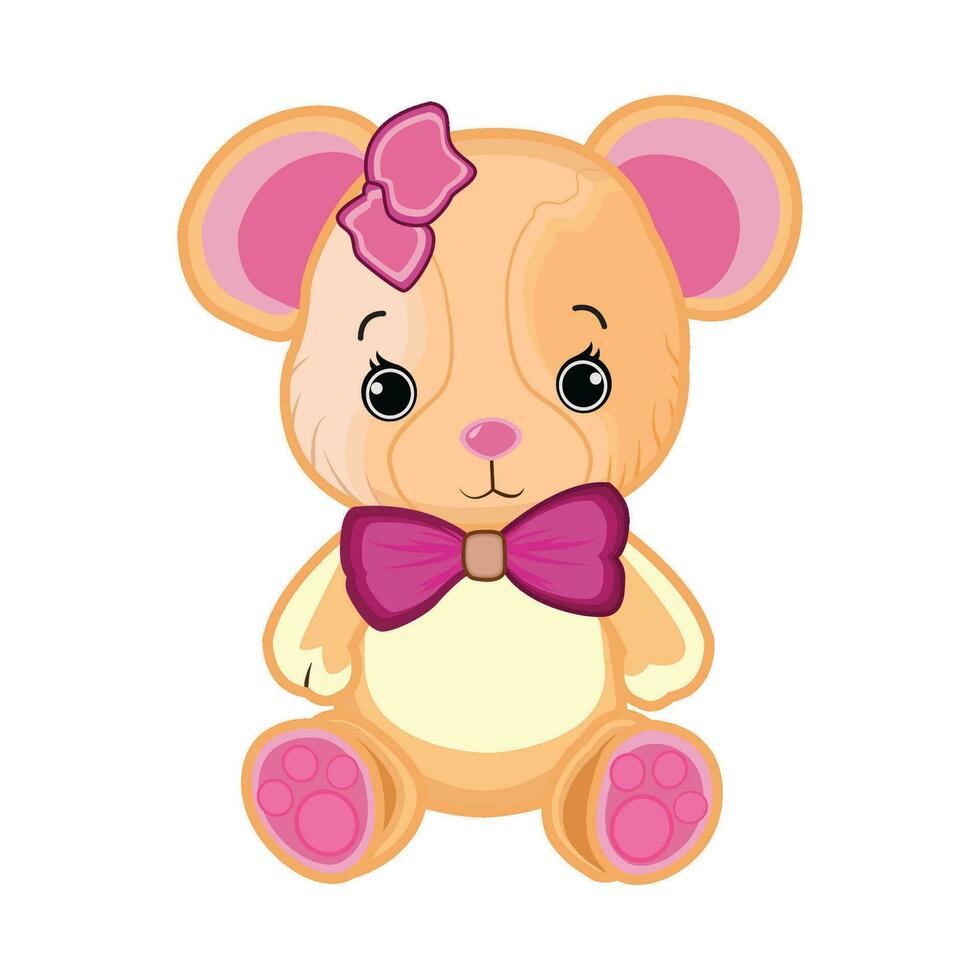 illustratie van teddy beer vector