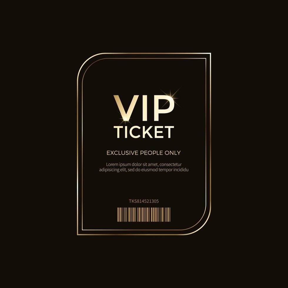 luxe vip-labels en gouden badge-objecten vector