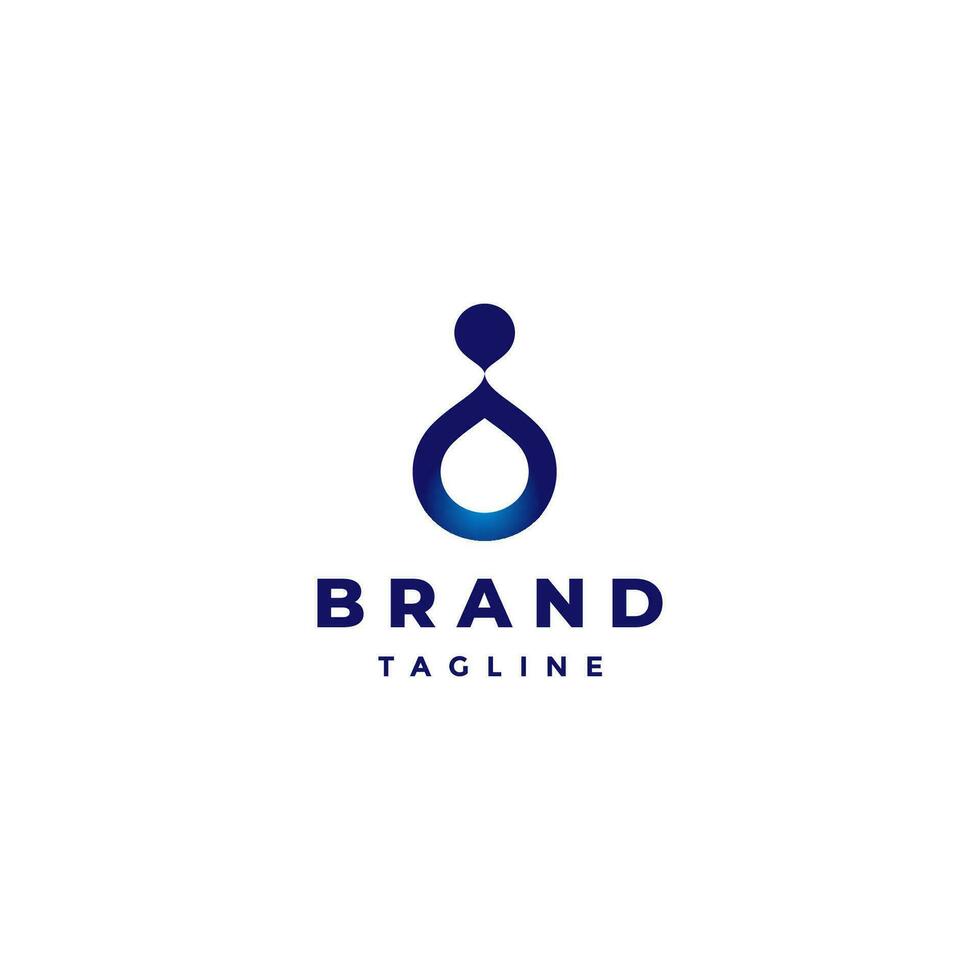 gemakkelijk twee water druppels logo ontwerp. minimalistische water laten vallen logo ontwerp. vector