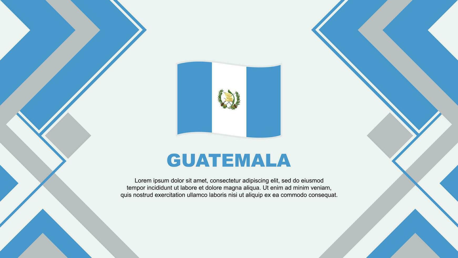 Guatemala vlag abstract achtergrond ontwerp sjabloon. Guatemala onafhankelijkheid dag banier behang vector illustratie. Guatemala banier