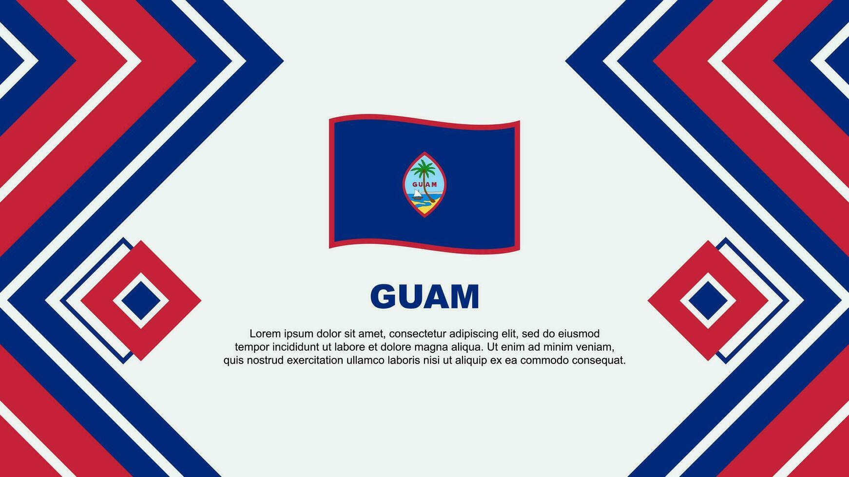 guam vlag abstract achtergrond ontwerp sjabloon. guam onafhankelijkheid dag banier behang vector illustratie. guam ontwerp