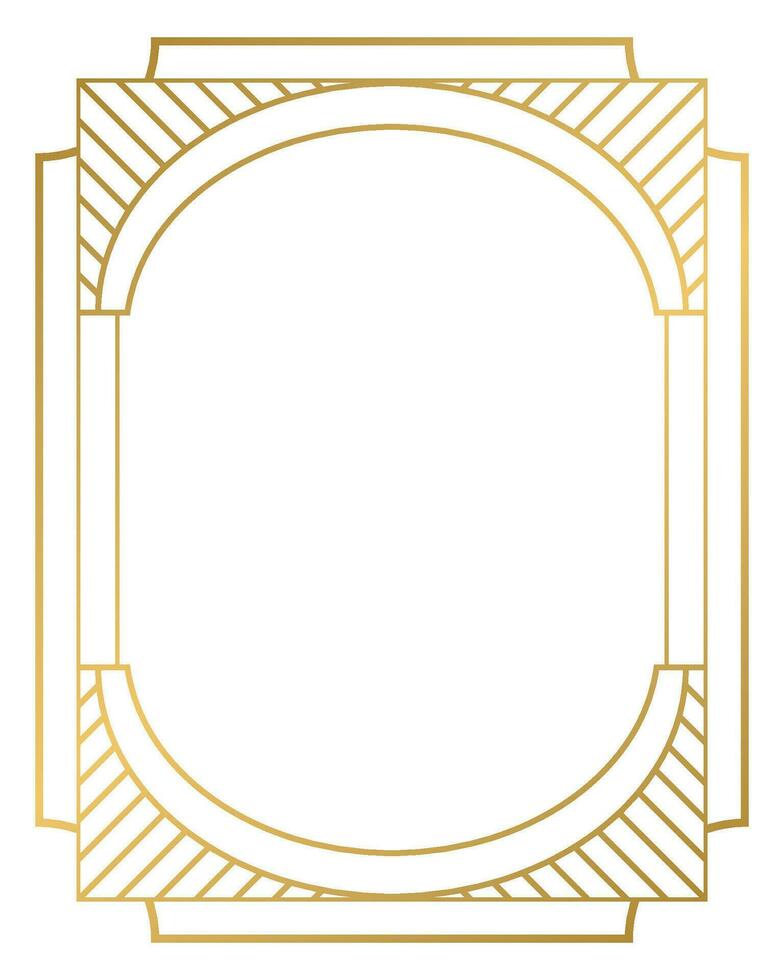 luxe gouden meetkundig vorm kader illustratie vector