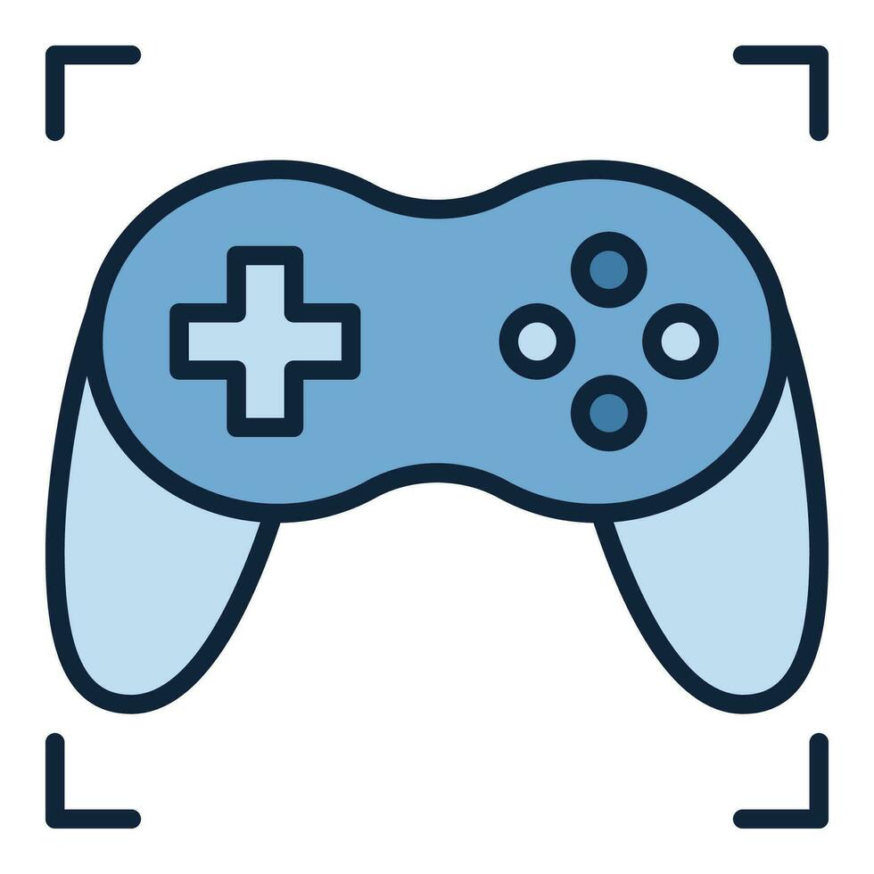 pc gamepad vector draadloze spel controleur gekleurde icoon of symbool