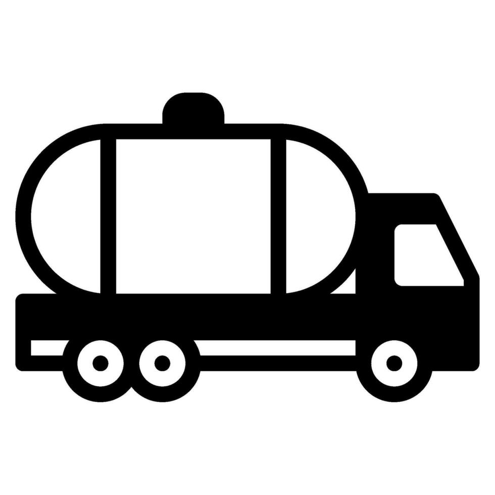 logistiek olie vrachtauto voorwerp vector illustratie