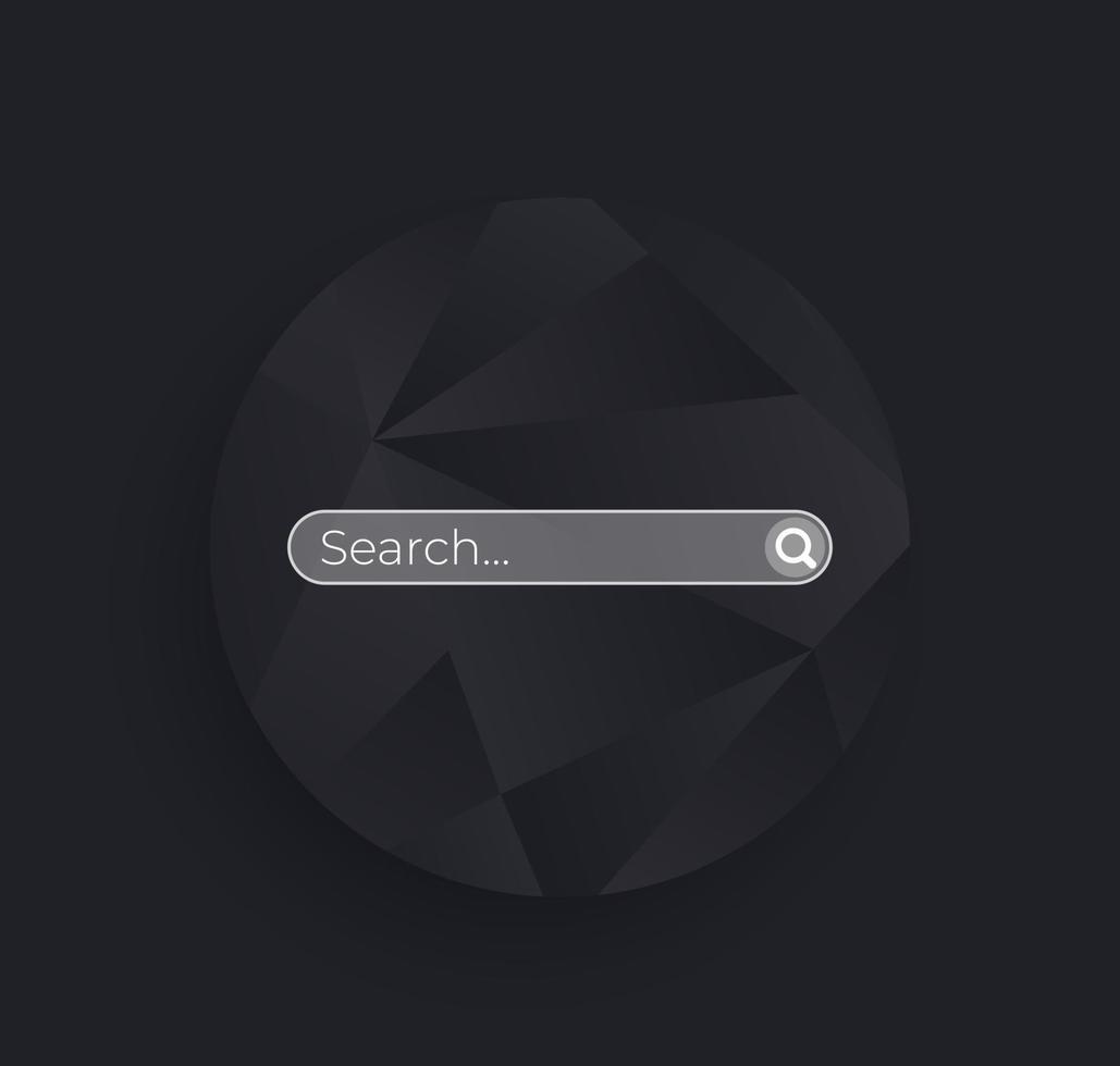 zoekbalk vectorpagina, sjabloon voor ui vector