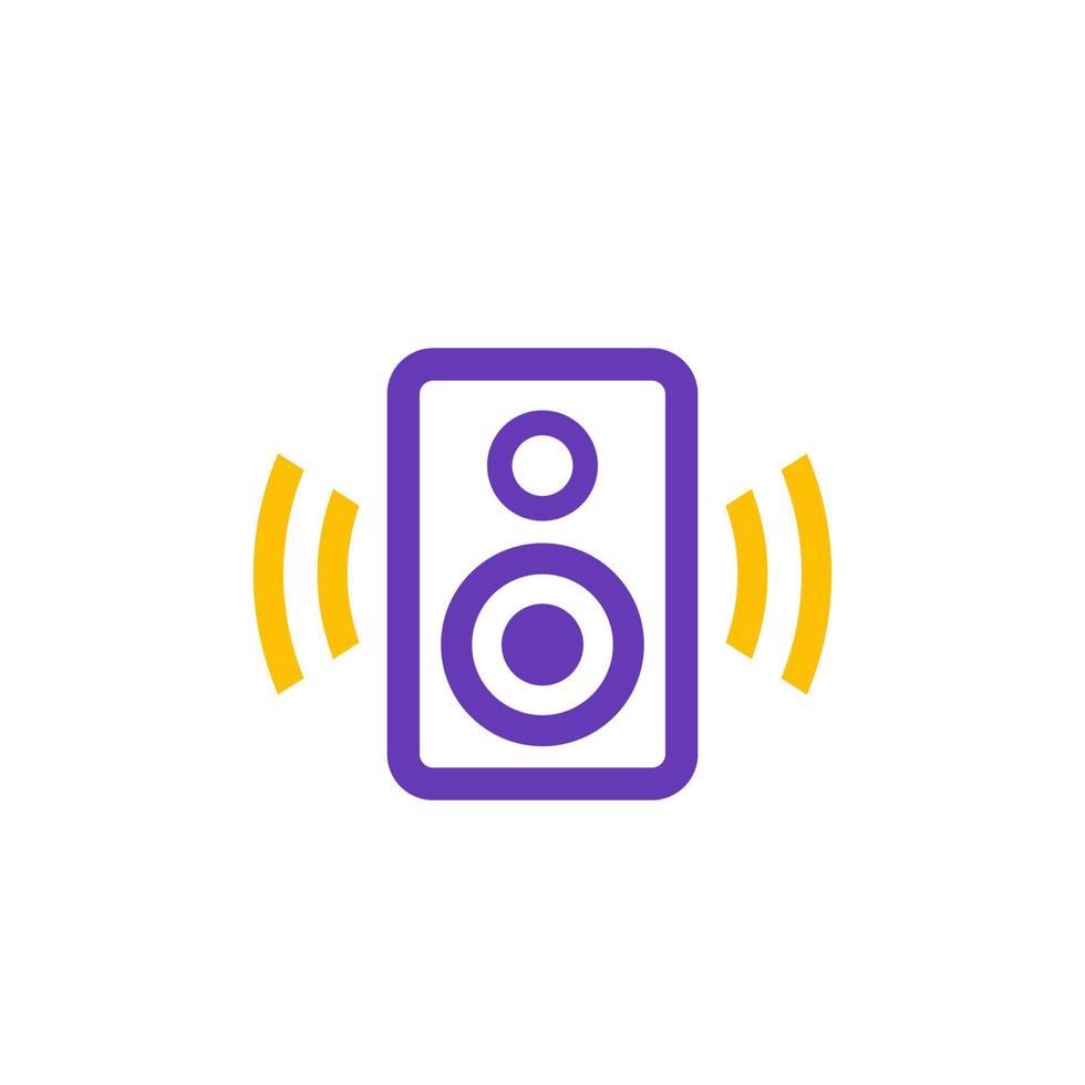 audio luidsprekerpictogram op wit vector