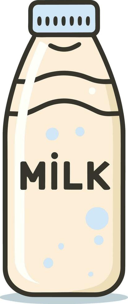 fles van melk vector