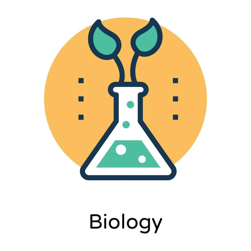 modieus plantkunde laboratorium vector