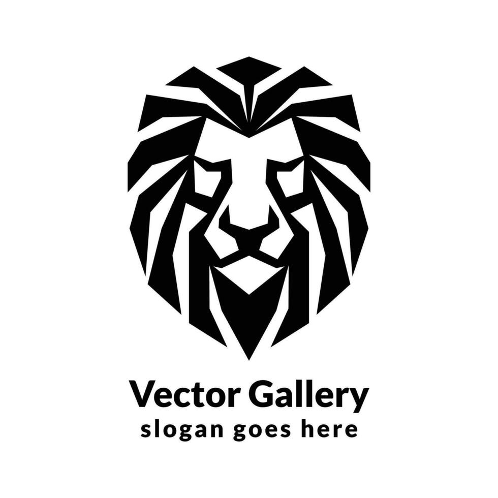 vector leeuw hoofd logo illustratie verzameling