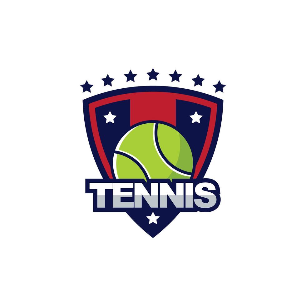 tennislogo sportbadge Amerikaans logo sport vector