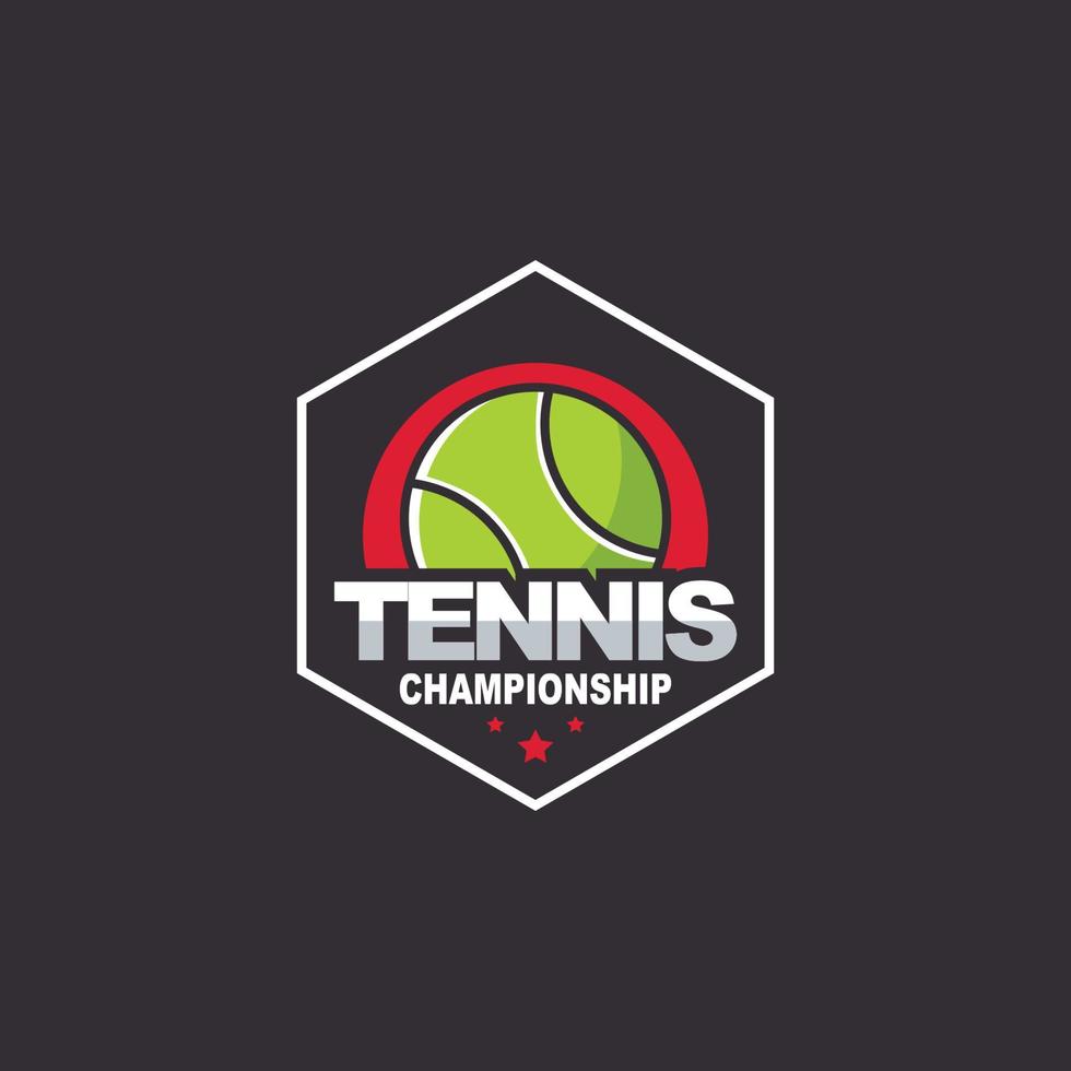 tennislogo sportbadge Amerikaans logo sport vector