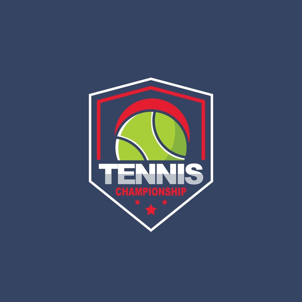 tennislogo sportbadge Amerikaans logo sport vector