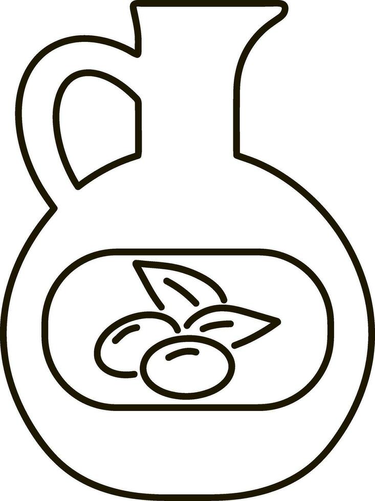 schetsen kruik olijf- icoon voedsel clip art fruit abrikoos perzik Pruim vector illustratie