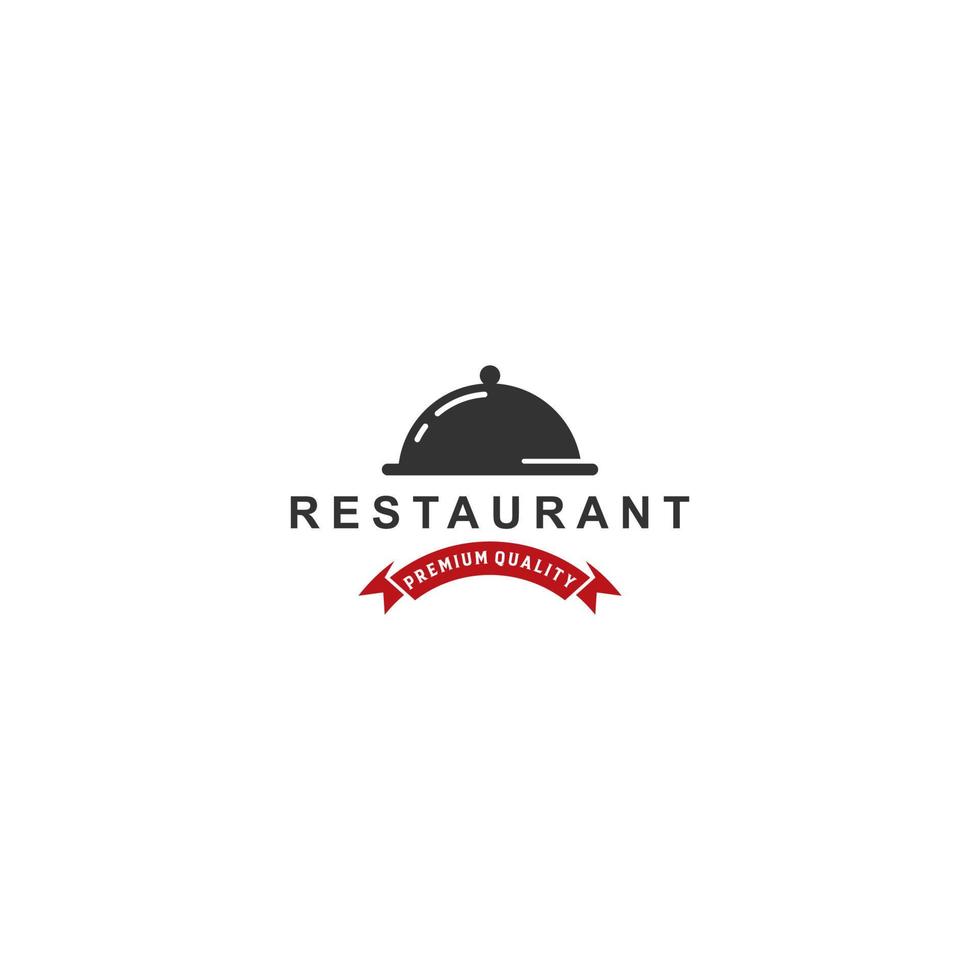 logo voor restaurant op witte achtergrond vector