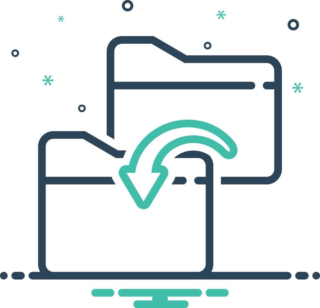 mixpictogram voor map vector