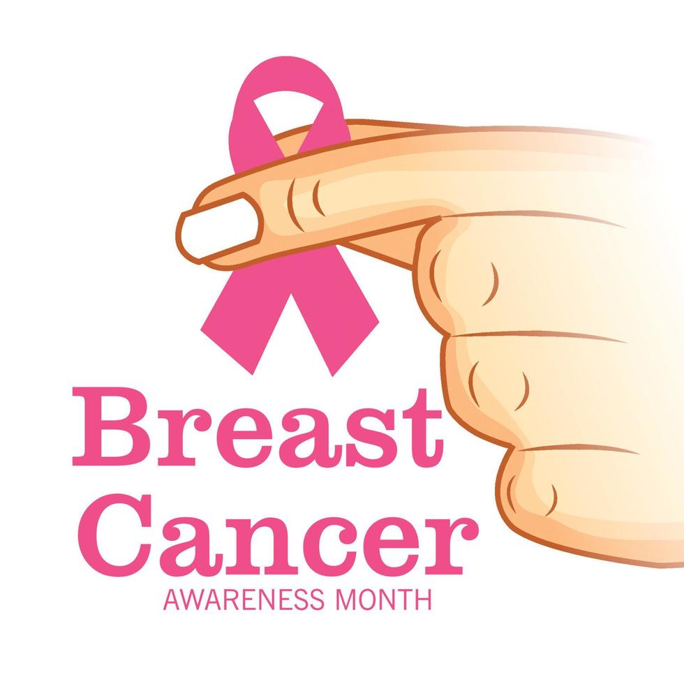 illustratie van een achtergrond voor borstkankerbewustzijnsmaand vector