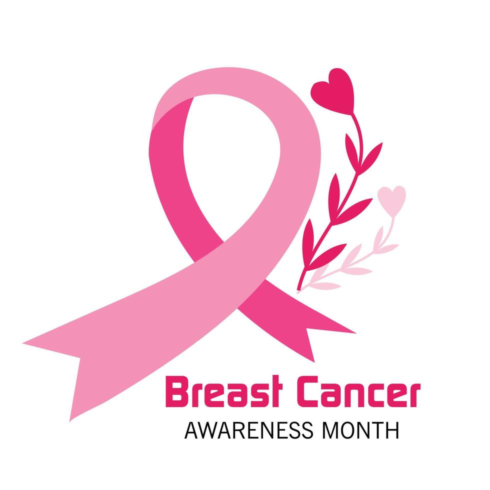 illustratie van een achtergrond voor borstkankerbewustzijnsmaand vector