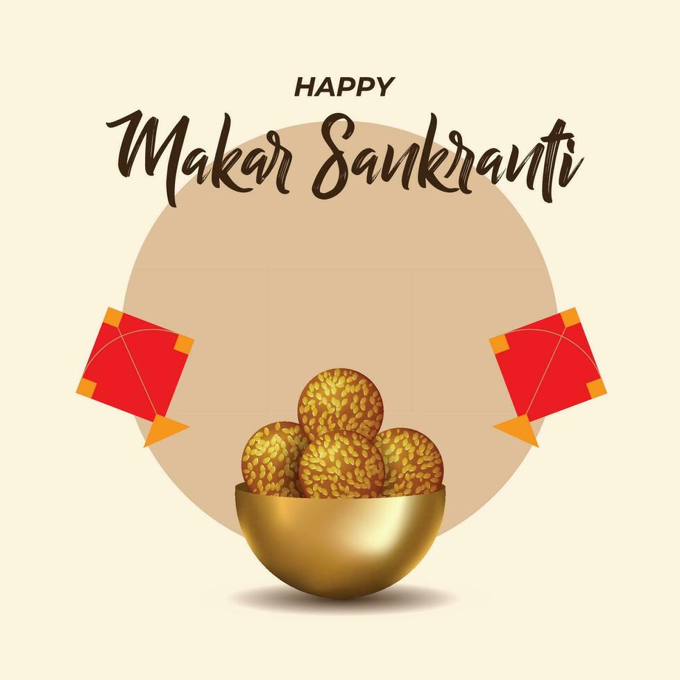 vrij vector gelukkig makar sankranti festival