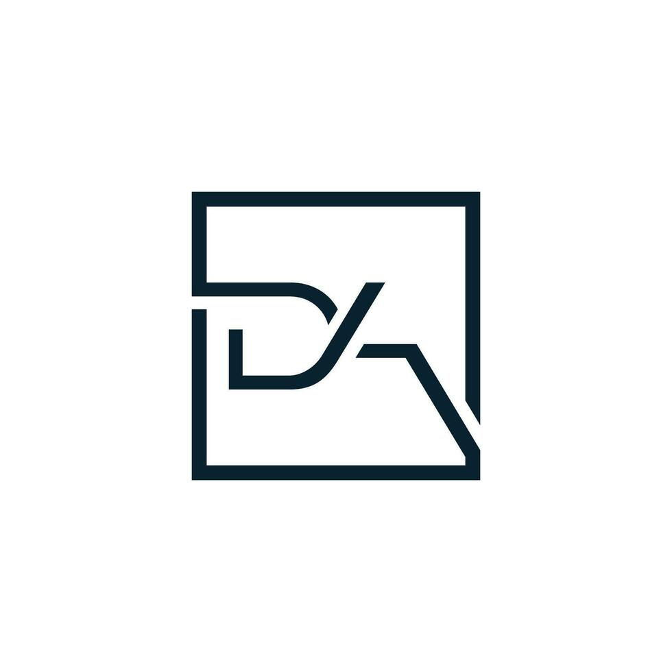 da logo. bedrijf logo. monogram ontwerp. brieven d en a. vector