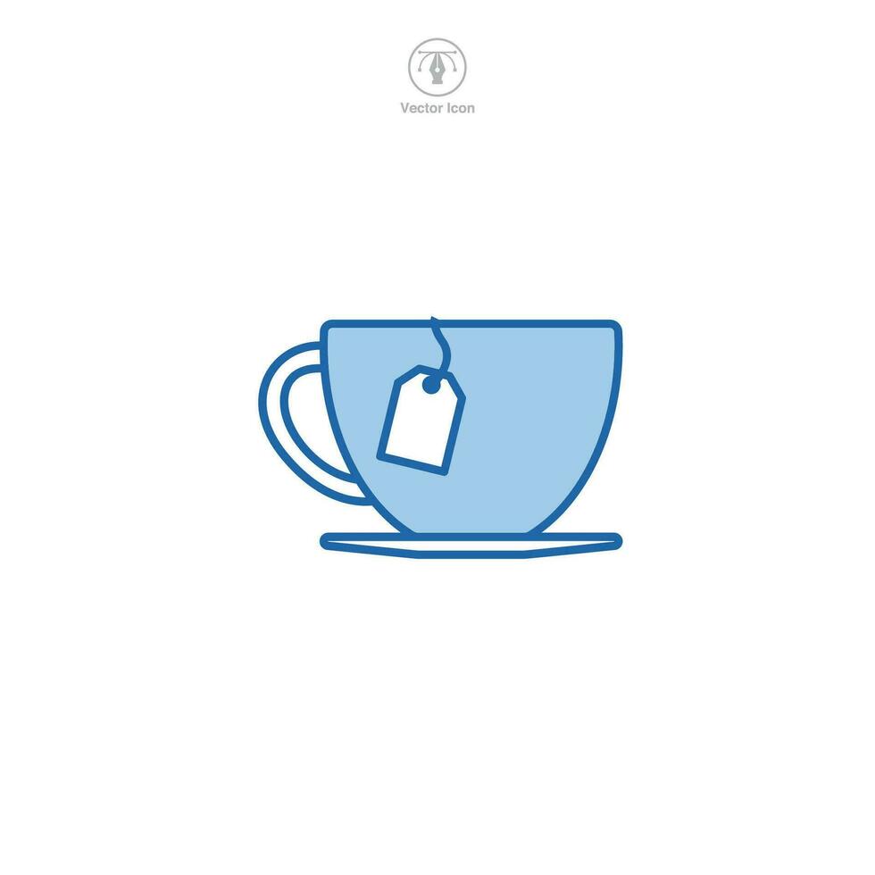 thee kop icoon symbool vector illustratie geïsoleerd Aan wit achtergrond