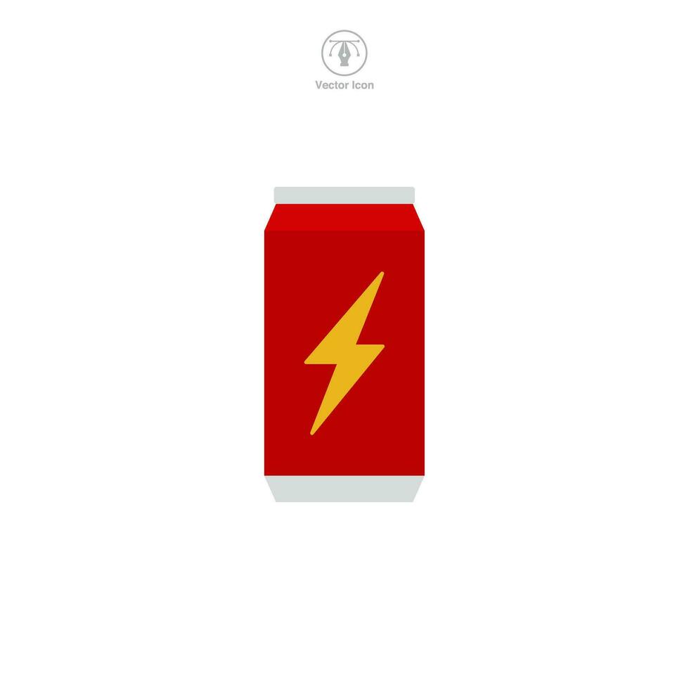 energie drinken kan icoon symbool vector illustratie geïsoleerd Aan wit achtergrond