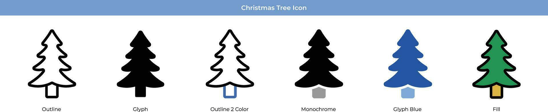 kerstboom icoon vector