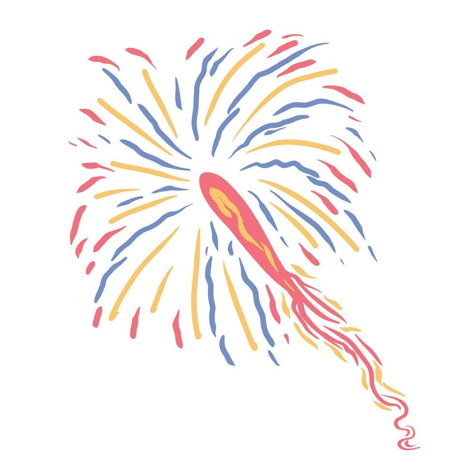 vuurwerk vector illustratie