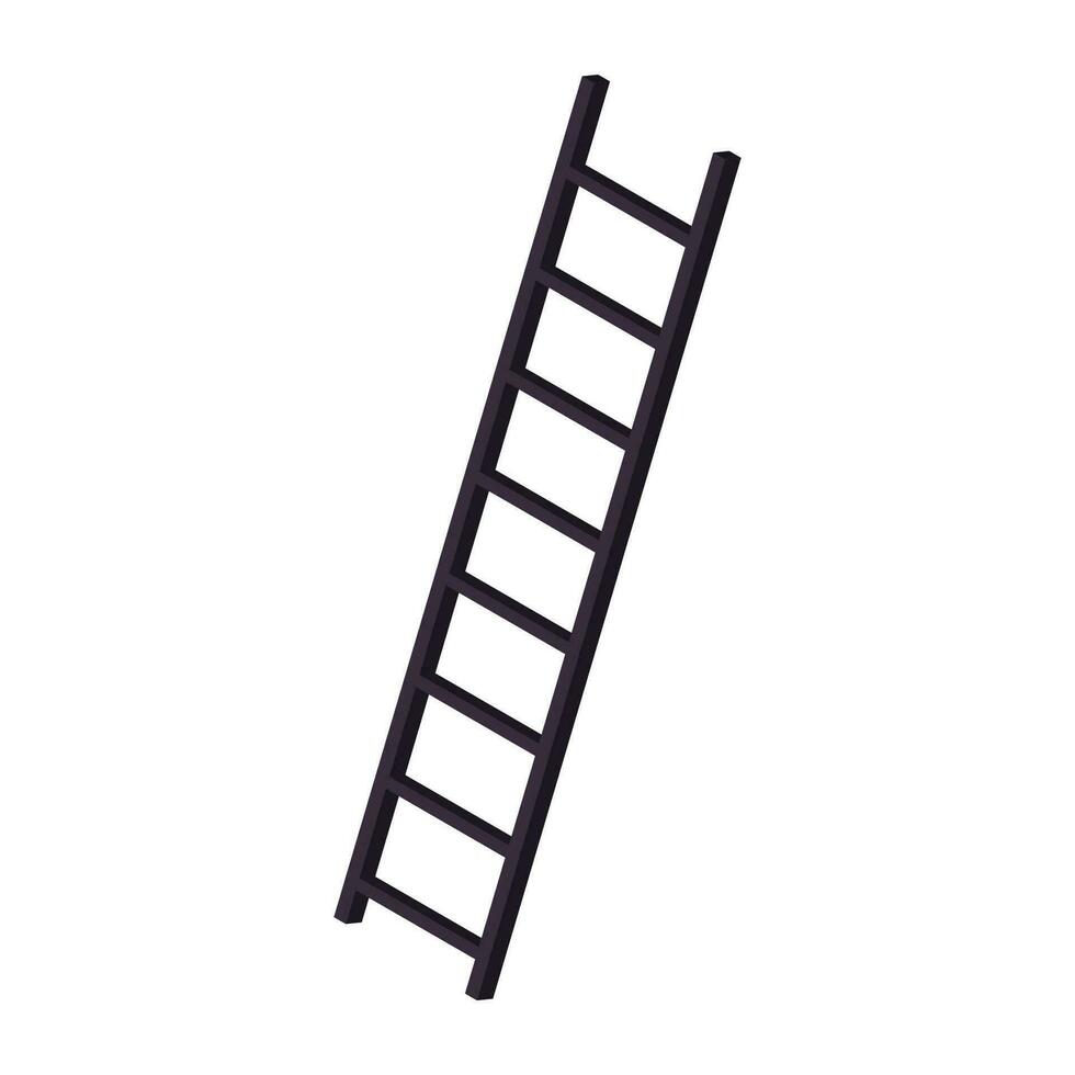 vector ladders silhouet geïsoleerd op wit