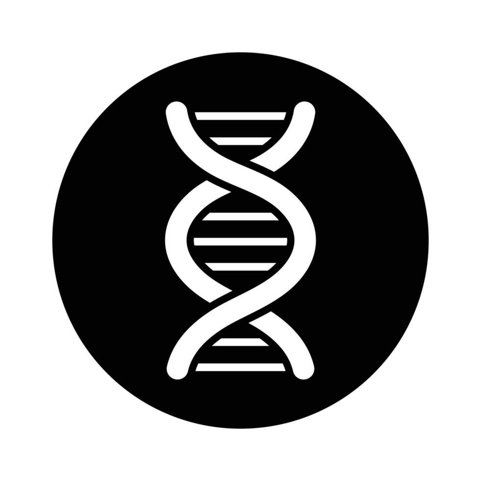 dna molecuul, chromosoom icoon Aan wit achtergrond ontwerp. vector