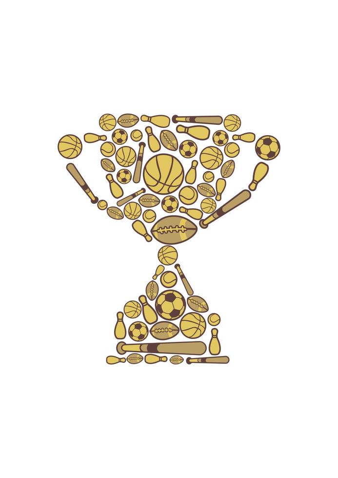 sport trofee ontwerp vector