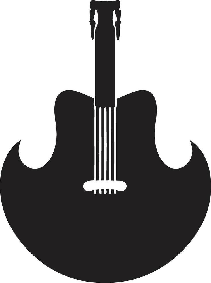 harmonisch erfgoed gitaar logo vector ritmisch resonantie emblematisch gitaar icoon