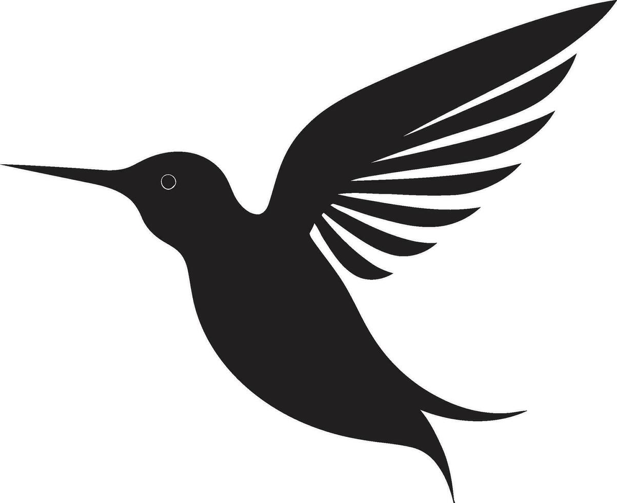 bevallig glijden kolibrie vector icoon snel serenade emblematisch kolibrie