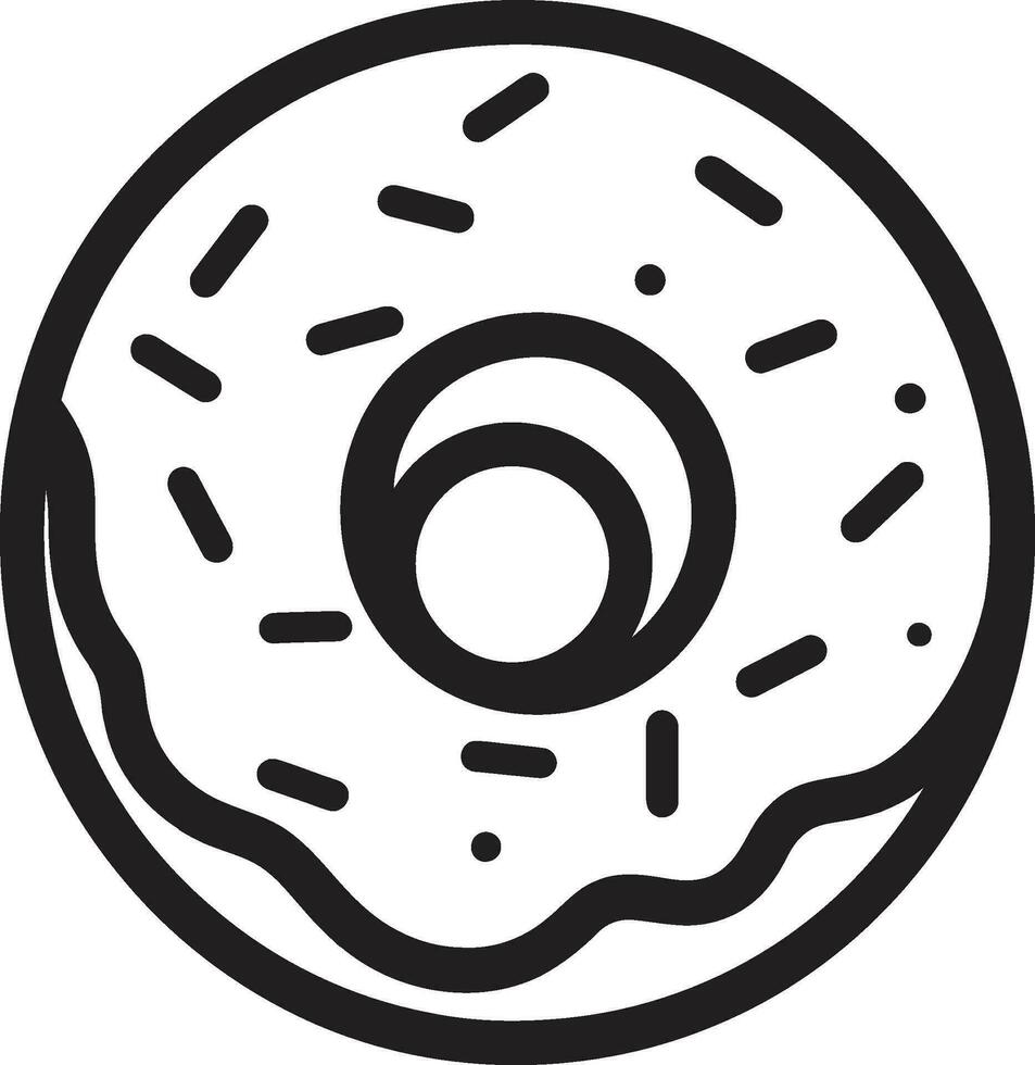 aanlokkelijk behandelt donut icoon vector suikerachtig gevoel donut logo ontwerp