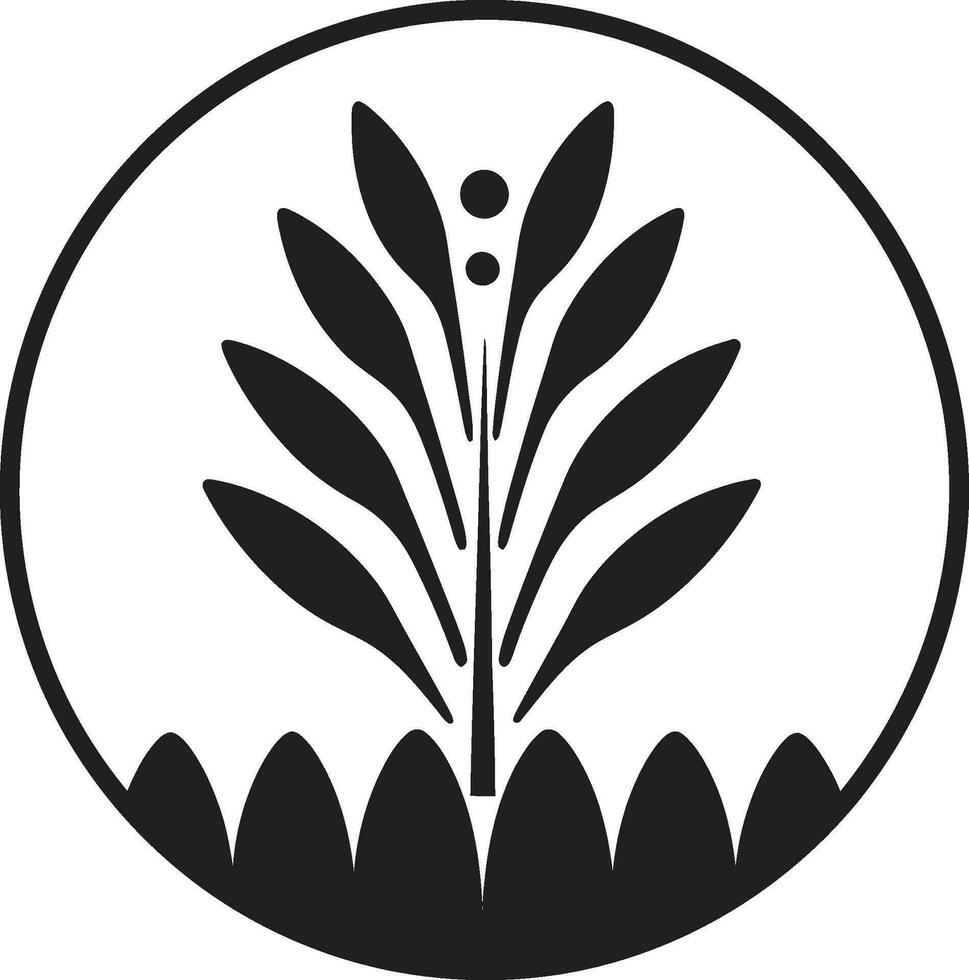 agronomie kunstenaarstalent landbouw logo ontwerp icoon boerderij icoon landbouw vector embleem