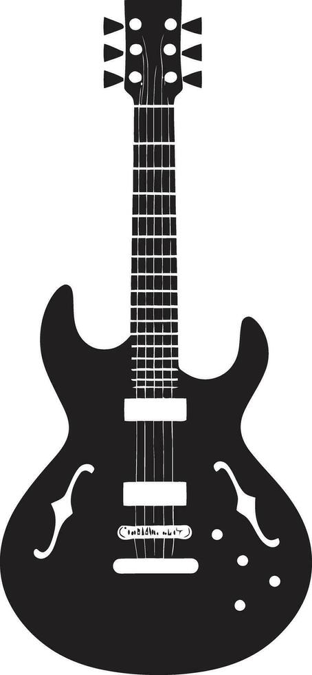 akkoord kronieken gitaar iconisch logo vector levendig verzen gitaar logo vector kunst