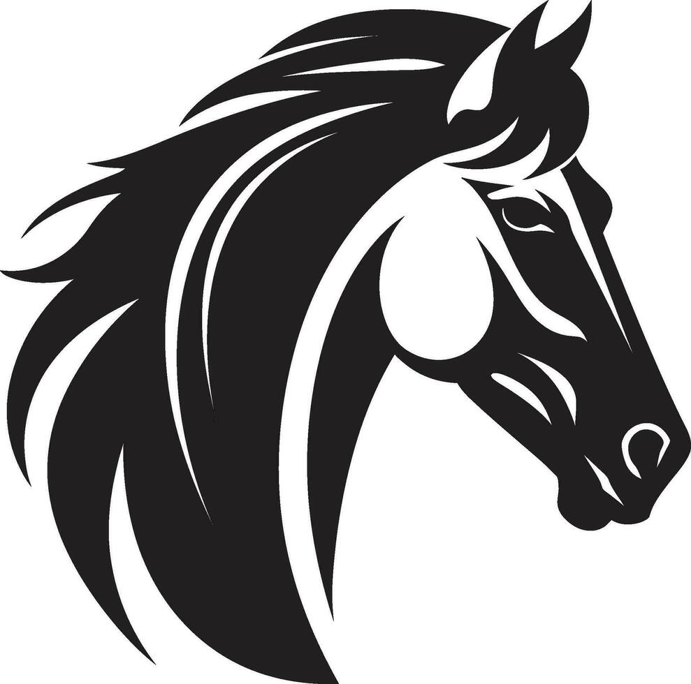 snel pas emblematisch paard logo galop heerlijkheid iconisch paard vector