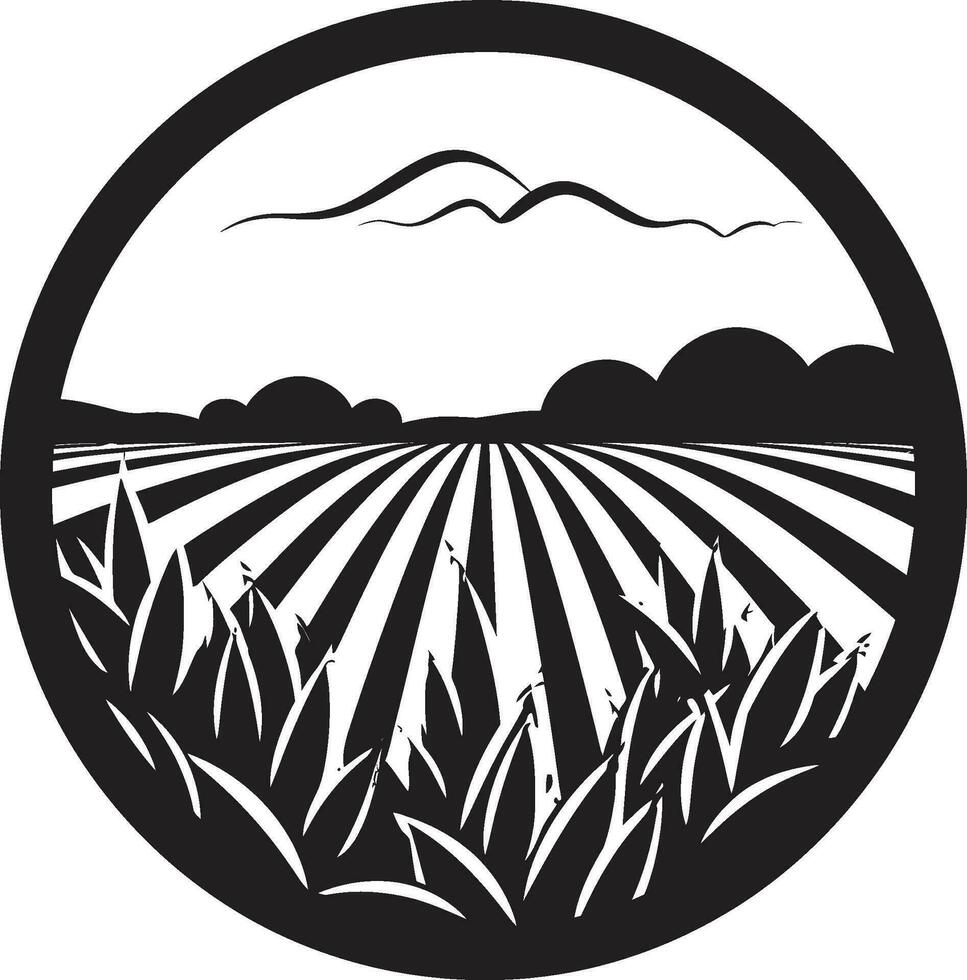 oogst erfgoed landbouw logo ontwerp vector hoeve harmonie landbouw icoon vector