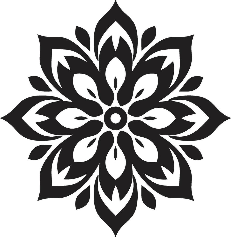 geestelijk wervelingen mandala logo embleem mysticus medaillon iconisch mandala vector